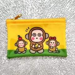おさるのもんきち　フラットポーチ　サンリオ　Sanrio　新品未使用　匿名配送