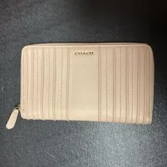 COACH カードケース 長財布 ピンクベージュ