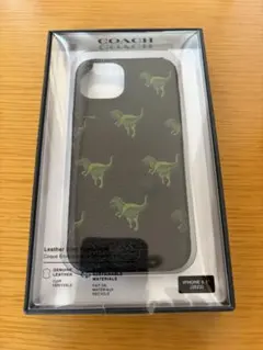 COACH 本革恐竜柄スリムケース iPhone 16