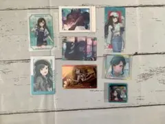 プロセカ白石杏カード、シールセット