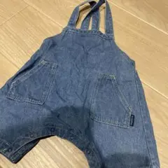 branshes デニムオーバーオールロンパース　80cm