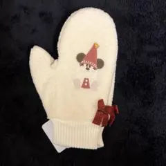 リルリンリン　ミトン　手袋　クリスマス2025 ディズニー　リボン　赤