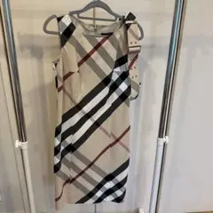 BURBERRY LONDON ノバチェック ノースリーブワンピース 36のサムネイル