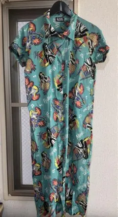 【超希少デザイン】ヒステリックグラマー☆ロゴ満載 ヒスガール アロハワンピース