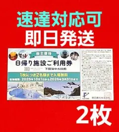 藤田観光 株主優待券2枚 箱根小湧園ユネッサン 下田海中水族館　S②