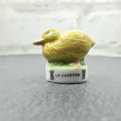 フェーヴ フランス 動物 アヒルの子 鳥 フェーブ ミニチュア陶器
