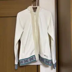 Columbia フリース付きパーカー Mサイズ ホワイト