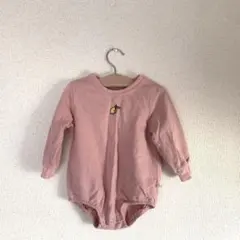 韓国子供服　ベビー服　ロンパース　レモン　刺繍　ワンポイント　トレーナー　長袖