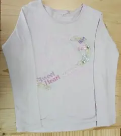 CRT CUTIE 140サイズ 長袖カットソー 淡いピンク