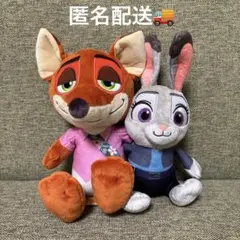 ズートピア2　ニック・ワイルドとジュディ・ホップス ペアぬいぐるみ