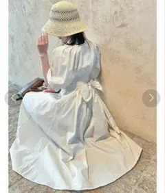 dazzlin ウエストタックシャツワンピース バックリボン