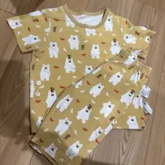 ユニクロ　しろくまのパンツ　半袖パジャマ　　100cmのサムネイル