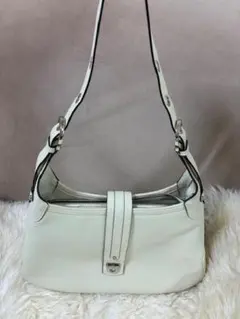 ☆極美品☆フェラガモ　ガンチーニ 2WAYバック　サフィアーノレザー　クリーム系