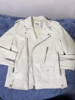 ZARA ダブルライダース アイボリー