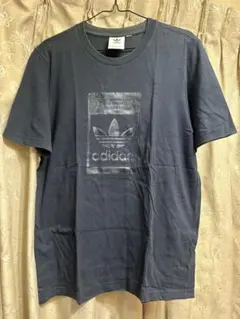 adidas ネイビー ロゴ Tシャツ
