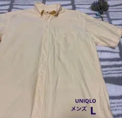 UNIQLO メンズ　シャツ　半袖　コットン　紺タグ　Lサイズのサムネイル
