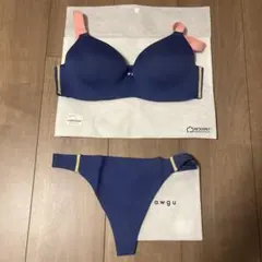 m*0様 ネイビー ブラジャー ショーツセット