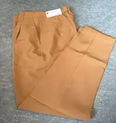 GU ストレッチテーパードパンツ L ブラウン