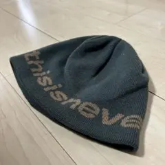 thisisnever / that ニットビーニー カーキ『値下げ交渉可』