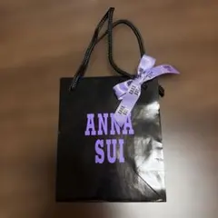 ANNA SUI ショップ袋 黒 約14cm x 17cmのサムネイル
