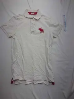 ■アバクロンビー＆フィッチ MUSCLE ポロシャツ メンズ S ホワイト系