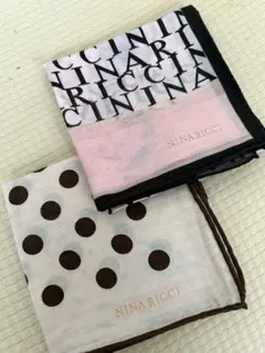NINA RICCI ハンカチ 2枚セット　難あり
