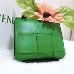 ✨美品　付属品完備✨ボッテガ　二つ折り　カセット　イントレチャート　パラキート
