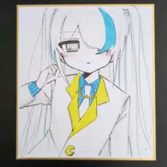 手描きイラスト オリジナル 女の子 アナログ 中色紙 原画 - メルカリ
