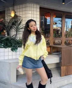 ピンク hth Random Heart Waffle Long Tee - メルカリ