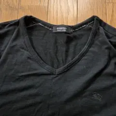 バーバリー ブラックレーベル ラムウール Vネック ニット ブラック