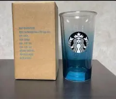 スタバ ダブルウォール耐熱グラス ナイトブルーグラデーション 夜桜 さくら