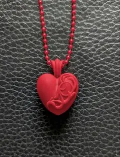 Chrome Hearts ハート ネックレス レッド