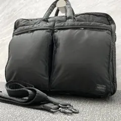 美品✨ポーター タンカー 2層式 拡張2way ショルダーバッグ 黒