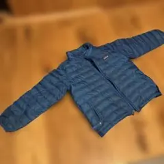 パタゴニア　5T 青いキルティングダウンコート 100cm~