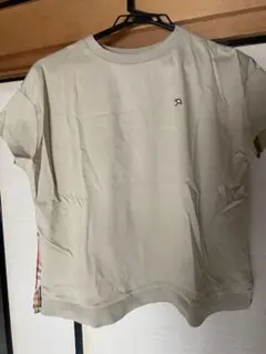 半袖Tシャツ ベージュ×チェックのサムネイル