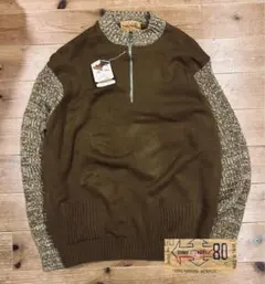 ニット 古着 70s DIRECTIONS 80 新品 未使用 ハーフジップのサムネイル