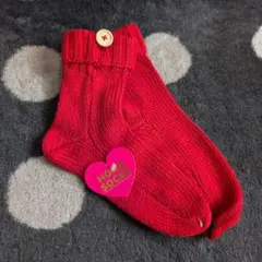レッド ニット ホームソックス