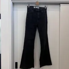 ブラックブーツカットデニム 36