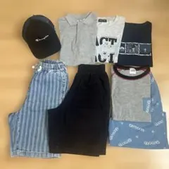 夏キッズ服　まとめ売り　キャップ付き　　8点セット　　サイズ140センチ