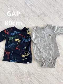 GAP 恐竜プリント 長袖Ｔシャツロンパース