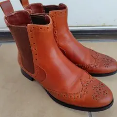 大幅値下Clarks Busby Holly茶色UK5 24cmサイドゴアブーツ