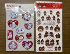 ベイマックス　ウォーターシール　モンチッチ　ぷくっとシール　2点セット