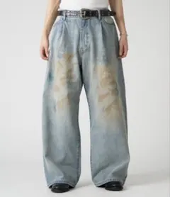 kutir ジーンズ TUCK BAGGY DENIM PANTS