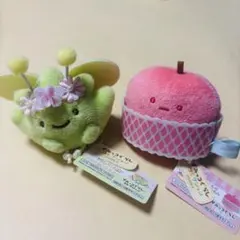 すみっコぐらし　ざっそうとようせいのお花畑　てのりぬいぐるみ 　ざっそう　りんご