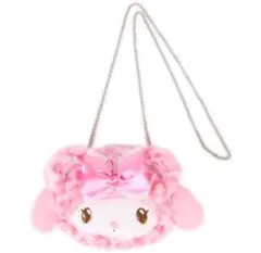 【サンリオ　マイメロディ】フェイス形 2WAYポシェット ショルダーバッグ