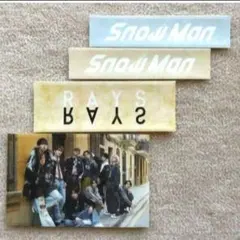 Snow Man RAYS CD購入特典 ステッカーシール 集合 ロゴ 4枚 ⑱