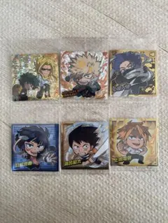 僕のヒーローアカデミア　にふぉるめーしょんウエハースシール　6枚セット