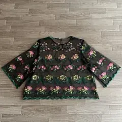 Dot&Stripes CHILDWOMAN 花柄チュールトップス