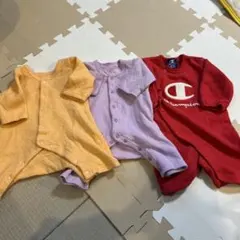 Championロンパース3点セット（オレンジ・紫・赤）