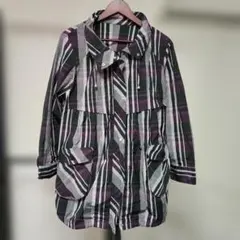 ThreeFlora スリーフローラ ナイロンジャケット チェック L